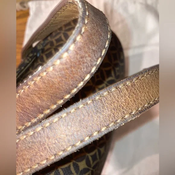 Fossil Sydney Satchel Crossbody - Brown & Tan - GUC - Picture 6 of 11